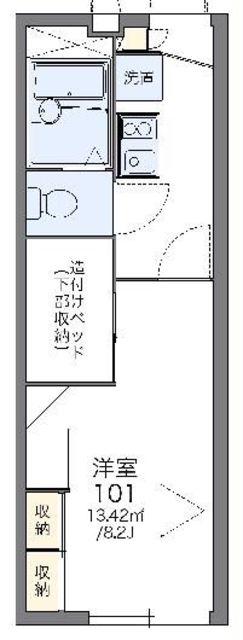 レオパレスドリーム(1K/2階)の間取り写真