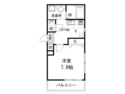 マージュワセイ(1K/3階)の間取り写真