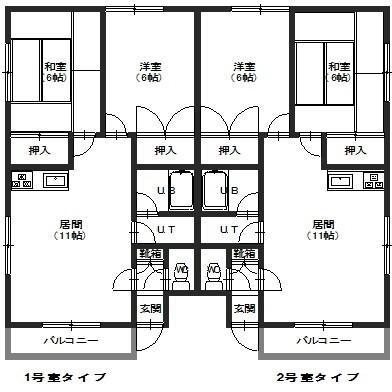 コーポセラミー(2LDK/2階)の間取り写真