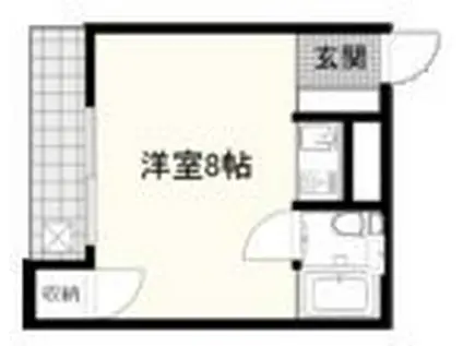 フォレストコート和歌浦東(ワンルーム/1階)の間取り写真