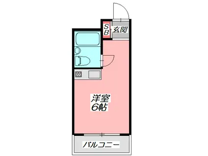 ノ-ブル中宮(ワンルーム/4階)の間取り写真