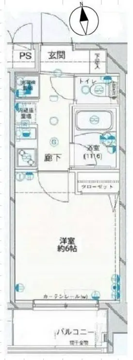 プレール大森EAST 5階階 間取り