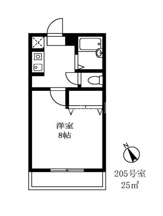 ジュネス中村 2階階 間取り