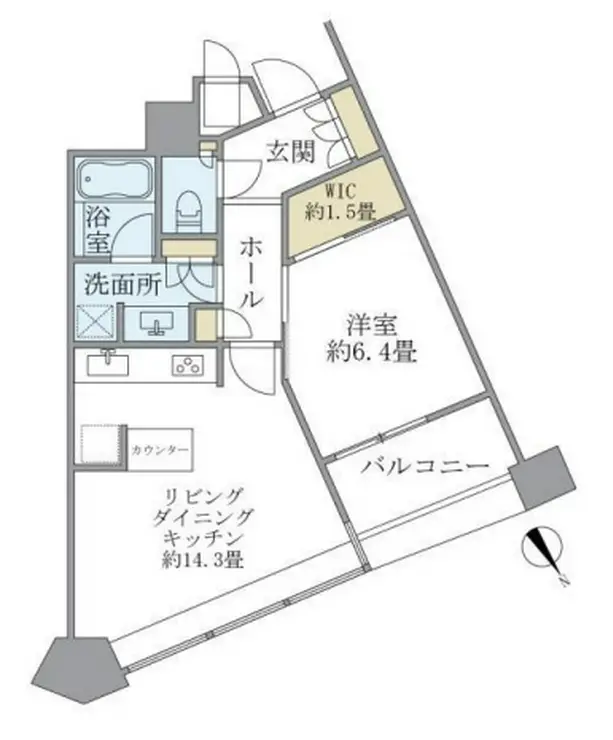 パークコート赤坂ザタワー 12階階 間取り
