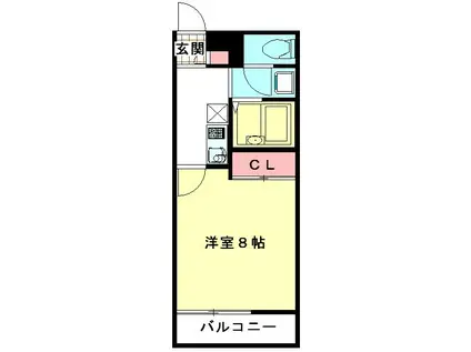 レオパレスカンパネラ(1K/3階)の間取り写真