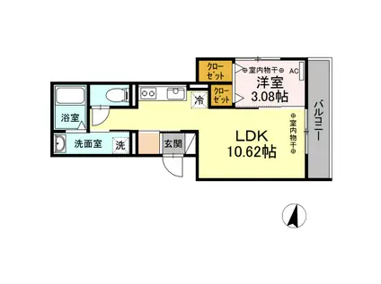 COTO・GRAN(1LDK/3階)の間取り写真