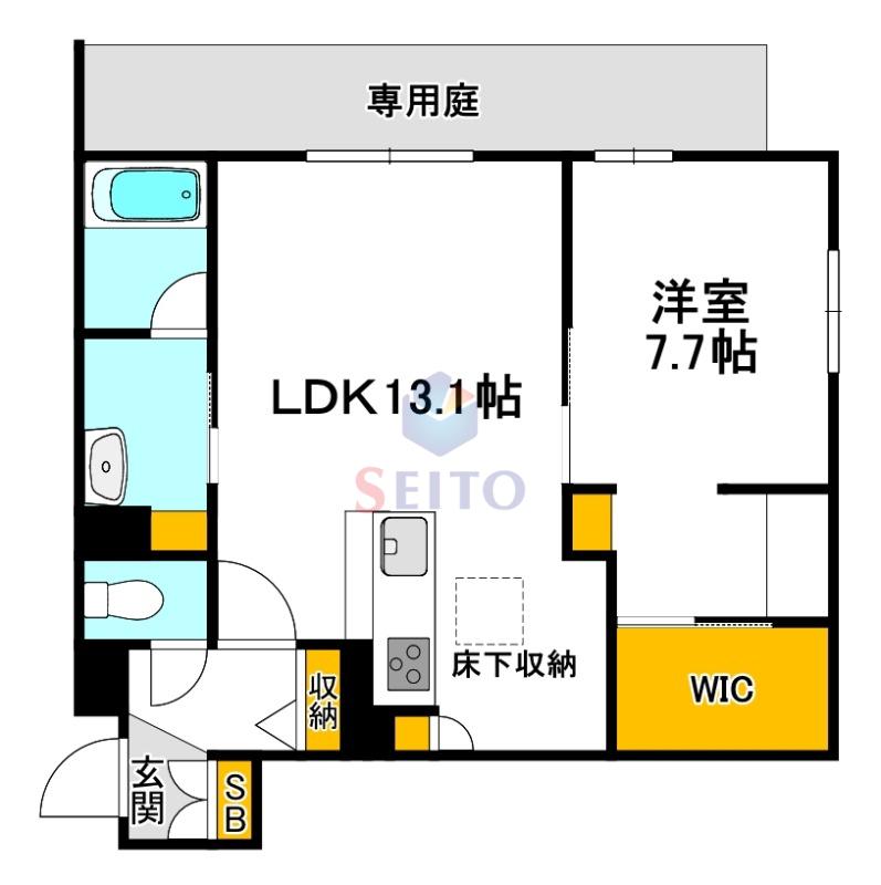 イーイーベース07(1LDK/1階)の間取り写真