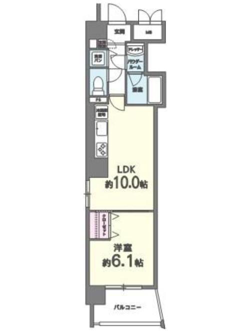 ルヴェール新大阪(1LDK/6階)の間取り写真