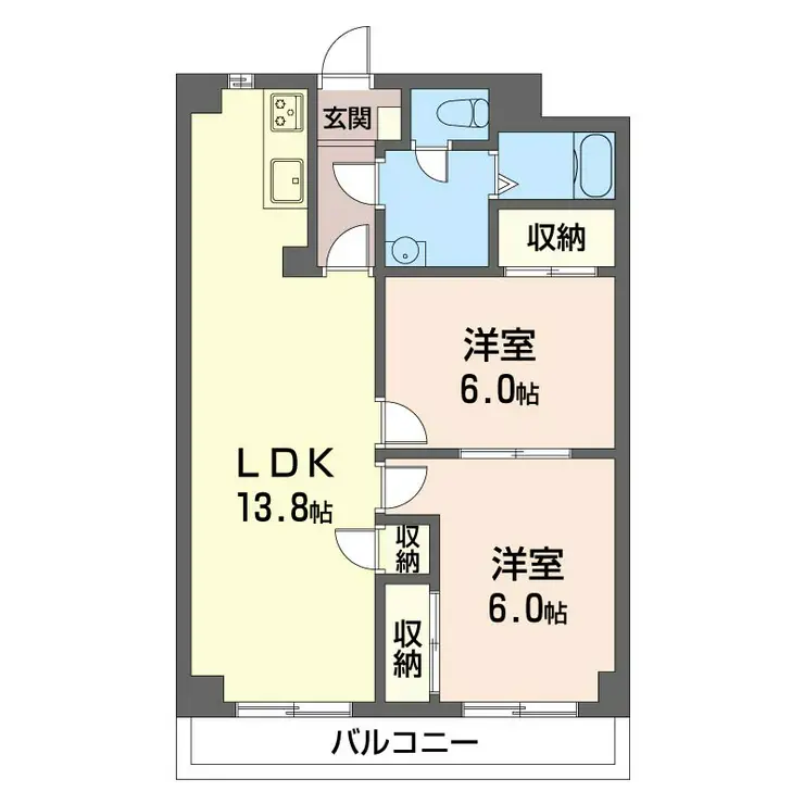 アベニューすみれが丘 1階階 間取り