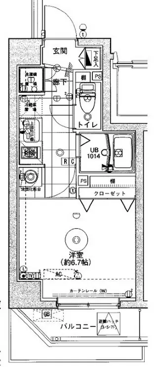 ベルグレードKS DUE 7階階 間取り