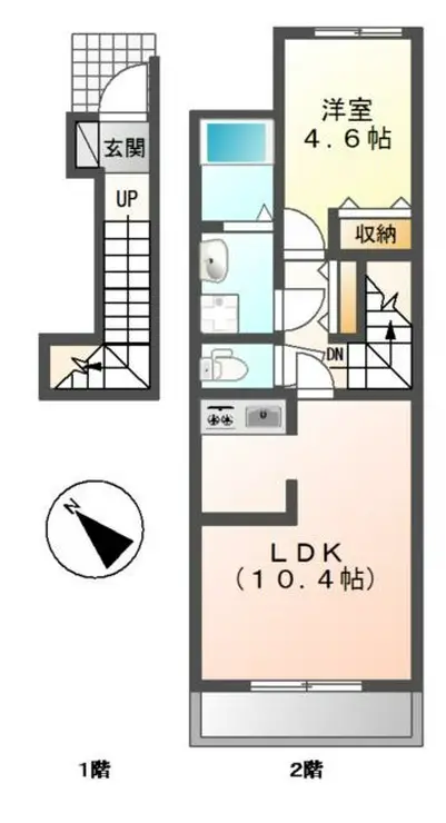 フレグランス明幸 2階階 間取り