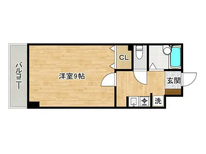 パークシャトー(1K/7階)の間取り写真