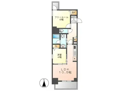 プレサンスTHE久屋大通レジェンド(1SLDK/7階)の間取り写真
