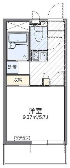 レオパレスラポールI(1K/3階)の間取り写真
