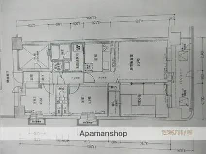 水鉄アーバンコンフォート岩出(3LDK/13階)の間取り写真