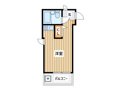 プレンディ宮前平(ワンルーム/2階)の間取り写真