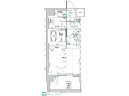 ラフィスタ中野本町(1K/10階)の間取り写真