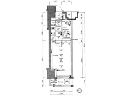 レイシス大山ー山手通(1K/3階)の間取り写真