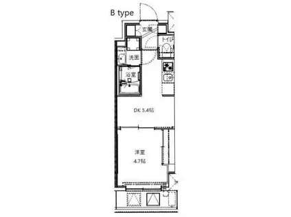 レアライズ町屋(1DK/3階)の間取り写真