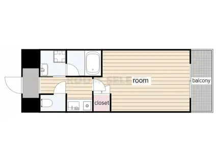 イタリアン第九平松ビル(1K/4階)の間取り写真