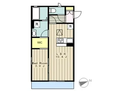 セジュールウィン(1LDK/3階)の間取り写真