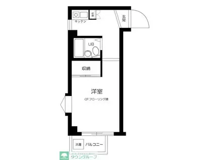 ルーブル江古田II(1K/3階)の間取り写真