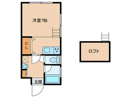 ネイサンスきよの(ワンルーム/4階)の間取り写真