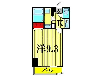 LEVANTE両国(1K/5階)の間取り写真