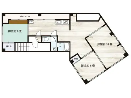 SIビル(3LDK/2階)の間取り写真
