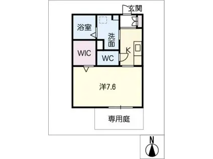 クオリスタ栄(1K/1階)の間取り写真