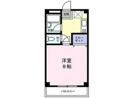 すまいるYOU(1K/2階)の間取り写真