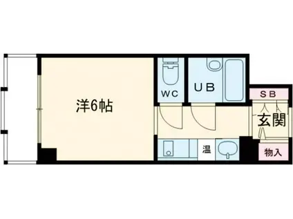 ウエストハウス IN LANI(ワンルーム/8階)の間取り写真