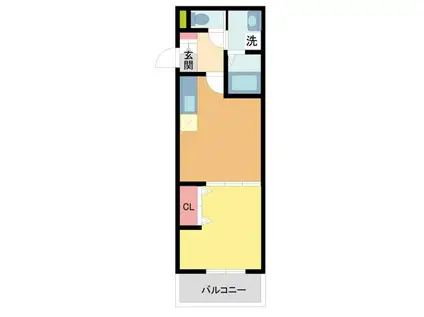 ALEGRIA逆瀬川(1LDK/3階)の間取り写真