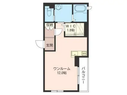 シャーメゾン エクセル(ワンルーム/1階)の間取り写真