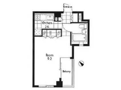 レジディア南雪谷(ワンルーム/3階)の間取り写真