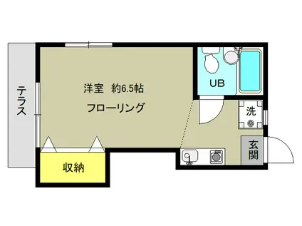 ハイムすばる(ワンルーム/1階)の間取り写真