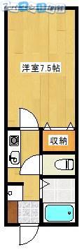 アイビーハウス(1K/2階)の間取り写真