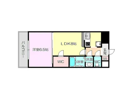 ノルデンタワー新大阪(1LDK/3階)の間取り写真