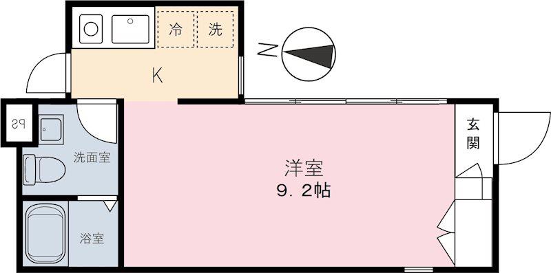 EDIT北池袋(1K/2階)の間取り写真