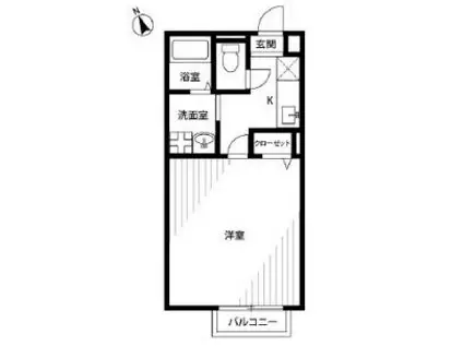 ビタミンテラス明石別所町(2LDK/2階)の間取り写真