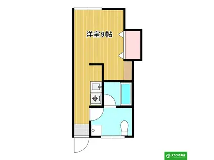 オクタ大友(ワンルーム/1階)の間取り写真