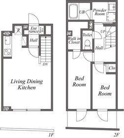 ユーレジデンス下北沢(2LDK/B1階)の間取り写真