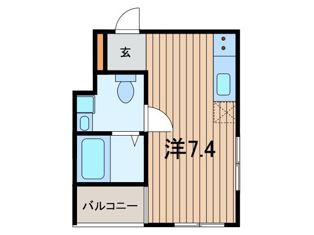 WILL DO南浦和(ワンルーム/3階)の間取り写真