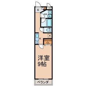 メイナンハイム(1K/3階)の間取り写真