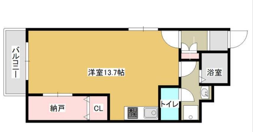 E-JAM長町(ワンルーム/4階)の間取り写真