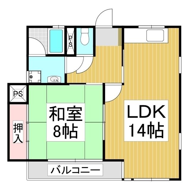 GRANDE・SOTTO 上の原(1LDK/1階)の間取り写真