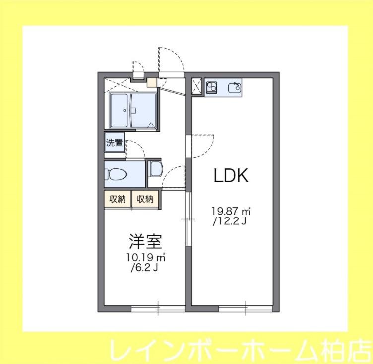 レオパレスT&S(1LDK/2階)の間取り写真