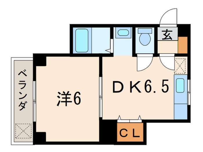 カーサ大森(1DK/1階)の間取り写真
