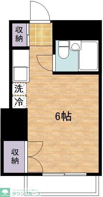 メゾンドリック(ワンルーム/1階)の間取り写真