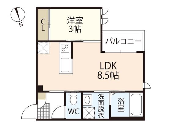 REGALEST SELECT5(1LDK/3階)の間取り写真
